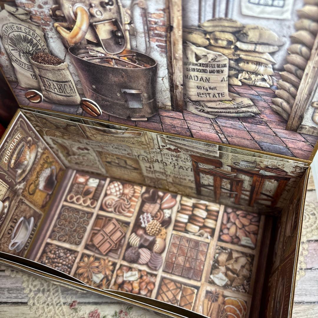 新型】スタンペリアcoffee＆chocolateおすそ分け収納ボックス2点