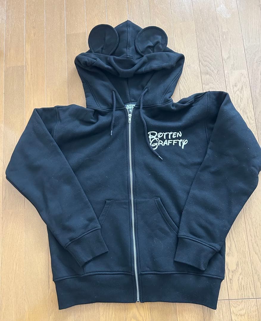 美品】ROTTENGRAFFTY 耳付きパーカー Lサイズ ロットン - メルカリ