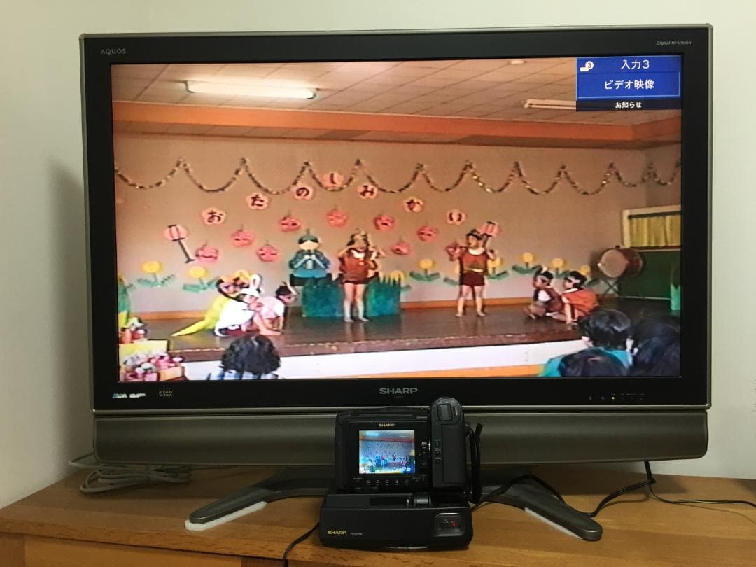 撮影再生ダビングOK　美品　SHARP　VL-EL13　付属品有　Video8