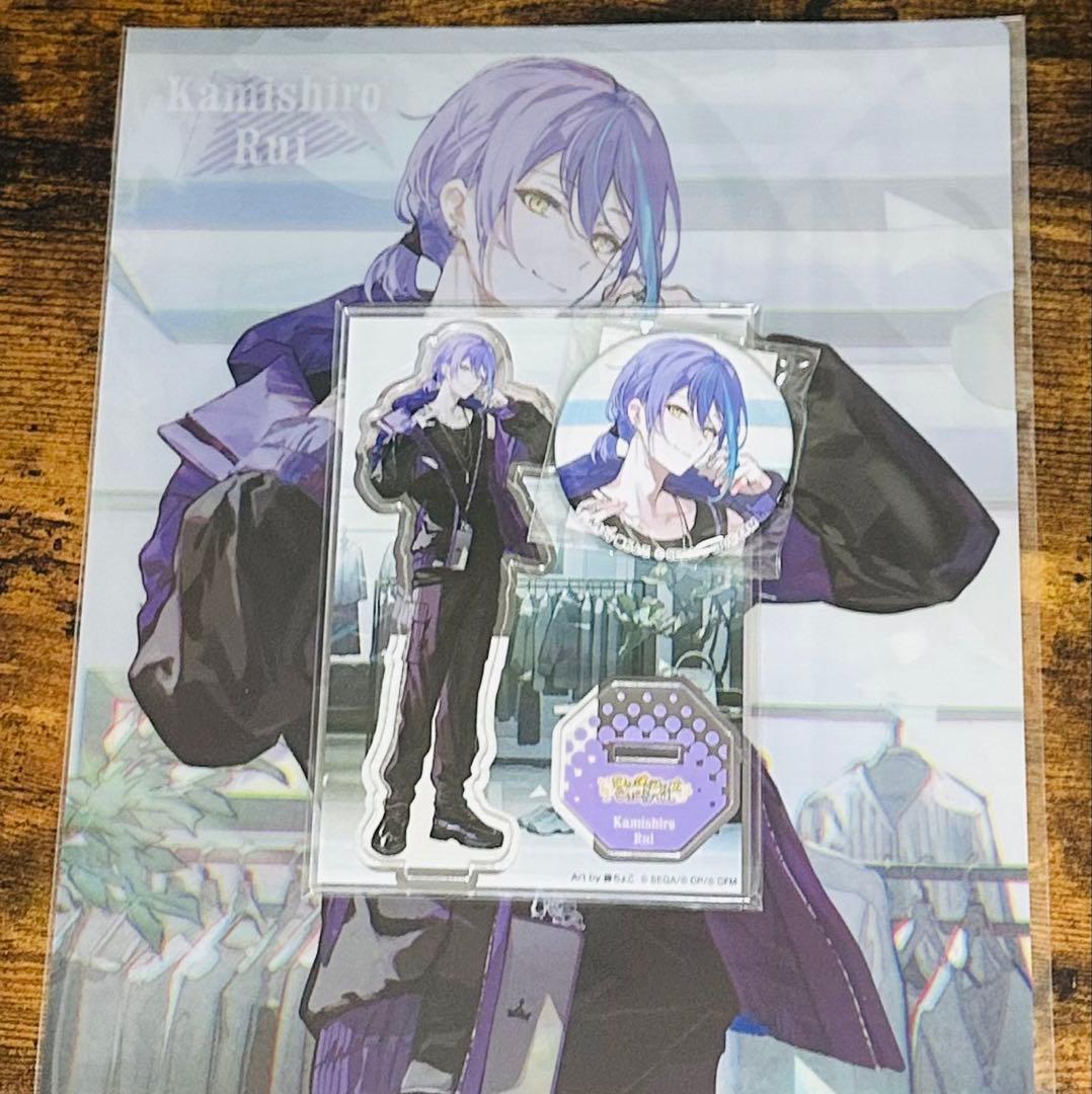 プロセカ ZOZOTOWN 神代類 クリアファイル 缶バッジ アクスタ セット