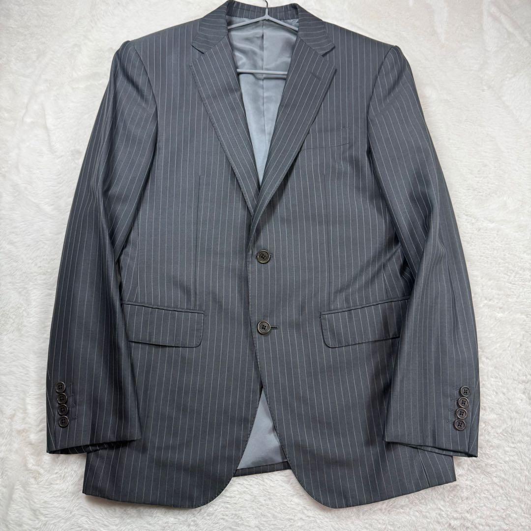 美品✨タケオキクチ スーツ SILK&WOOL グレーストライプ 2 - メルカリ