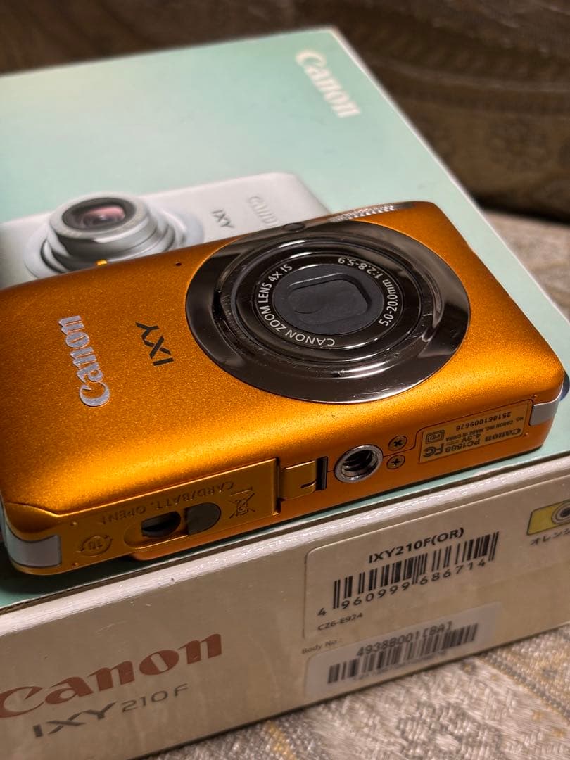 キヤノン コンパクトデジタルカメラIXY 210F オレンジ - メルカリ