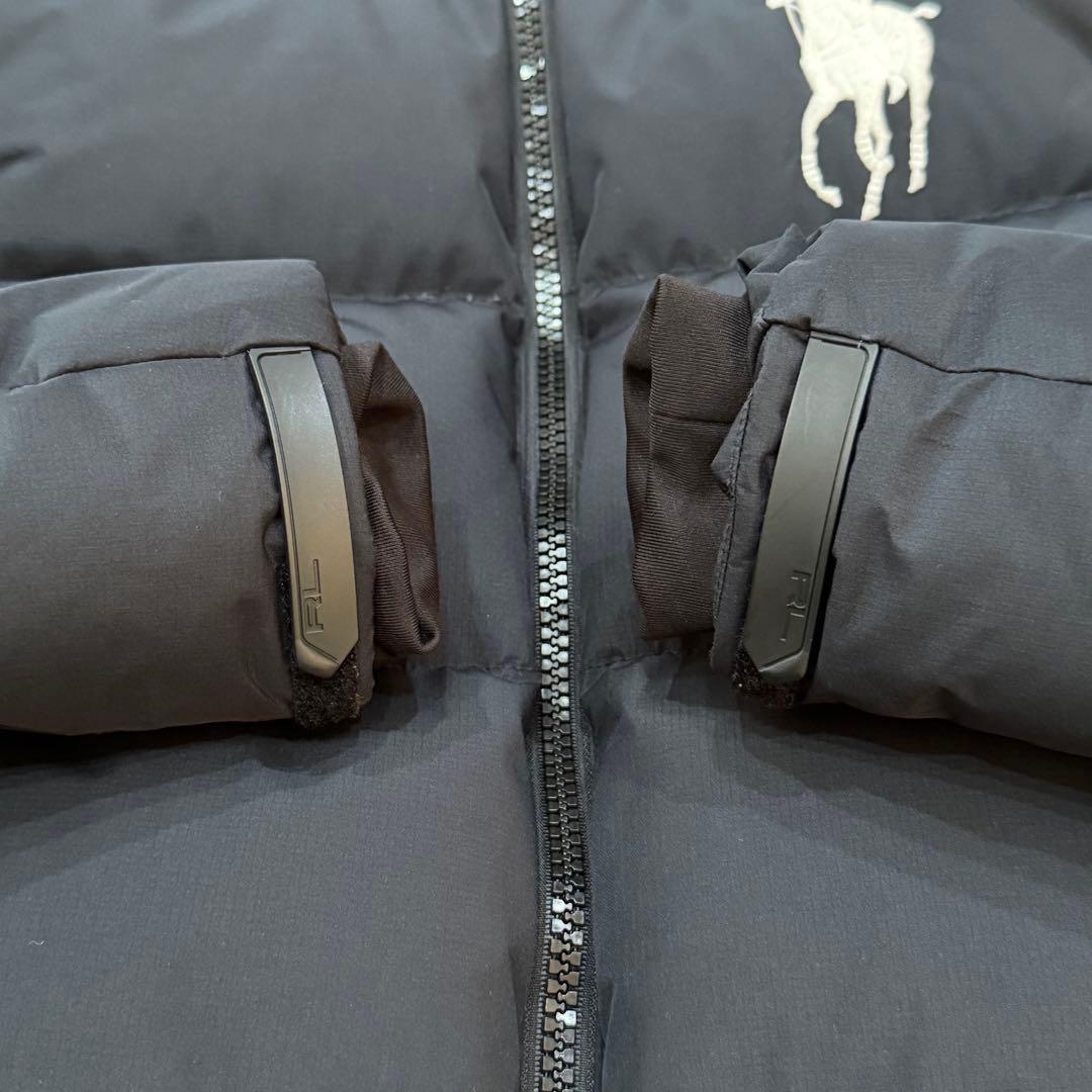 1951 ポロラルフローレン ダウンジャケット ビッグポニー XS 黒 赤