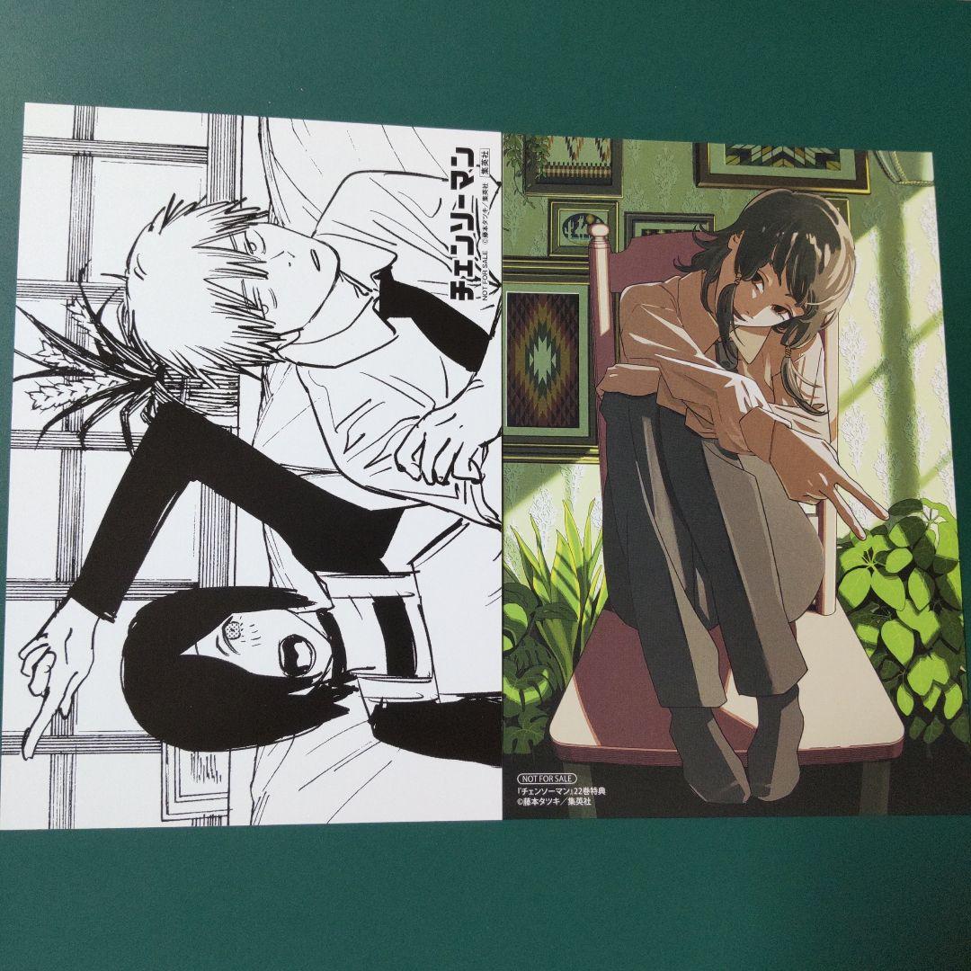 チェンソーマン 22巻 アニメイト購入特典 イラストカード 2種セット