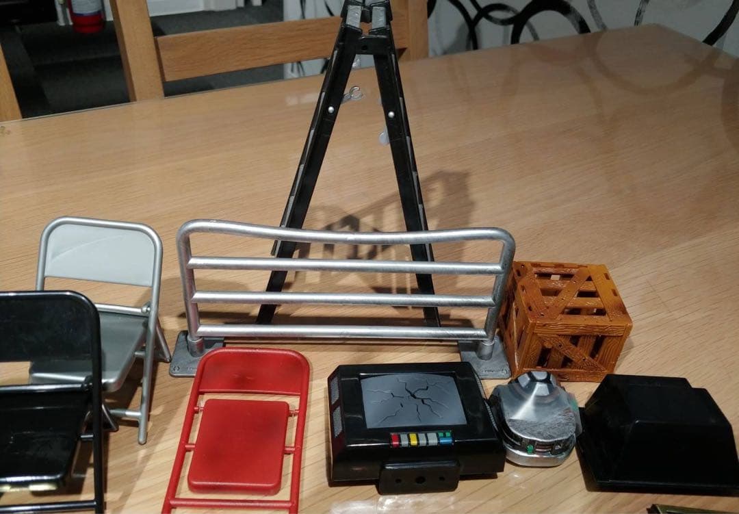 WWF・フィギュア小物15点セット WWF フィギュアセット 16点まとめ売り