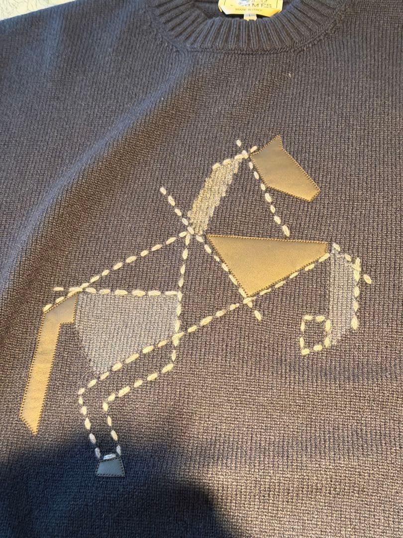 エルメス　ラウンドネックニット 《シュヴァル・タングラム》　新品未使用