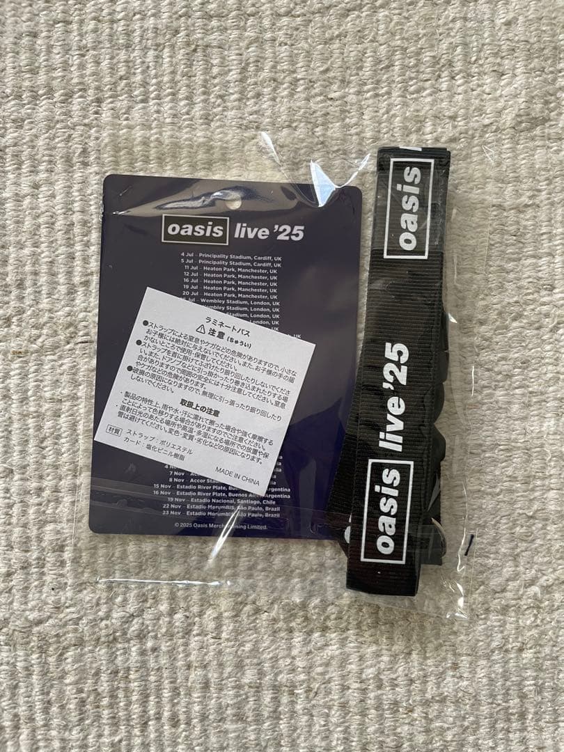 oasis live ´25 LSシャツ VIP グッズ