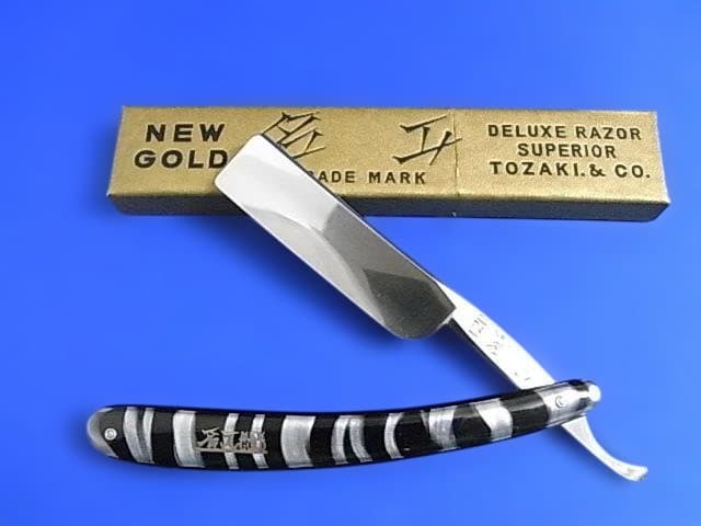 未使用 西洋剃刀 名工 NEW GOLD 120 TOZAKIデラックス剃刀松吉 未使用 西洋剃刀 名工 NEW GOLD - メルカリ