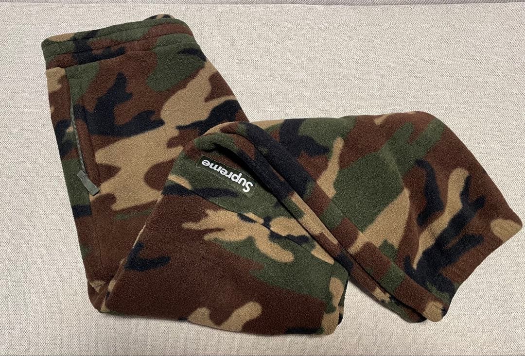 シュプリーム ポーラテック パンツ カモ スウェット ボックスロゴ