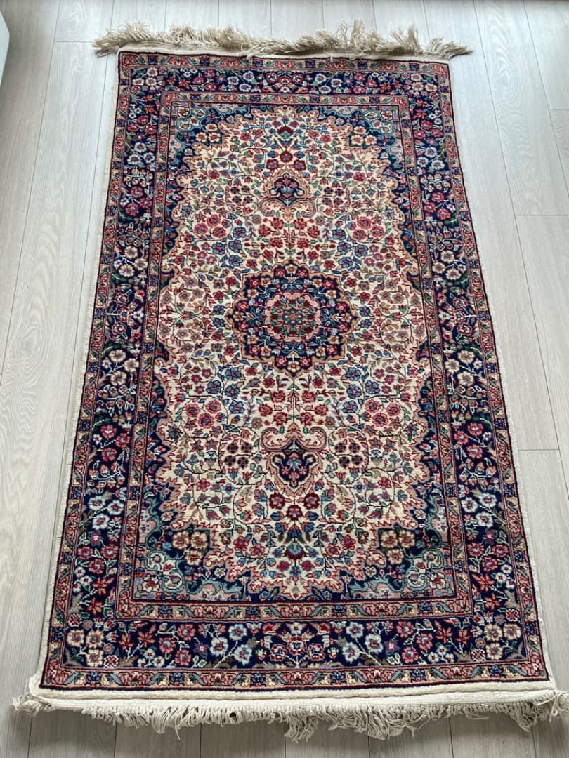 ペルシャ風花柄ラグ 約150x90cm Amazon｜洗える ラグ ペルシャ 絨毯 花柄6 おしゃれ オリエンタル柄 2