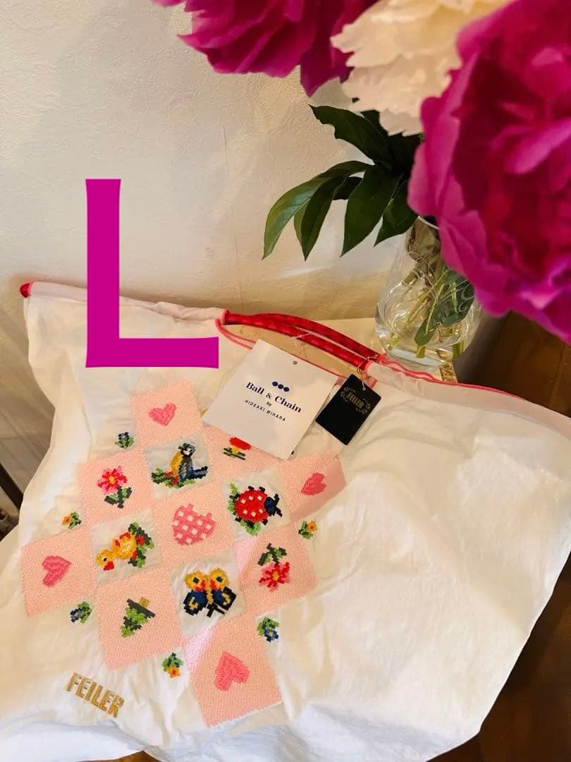 FELLER 刺繍エコバッグ ホワイトＬ THE NORTH FACE（ザ ノースフェイス） ノースフェイス バッグ