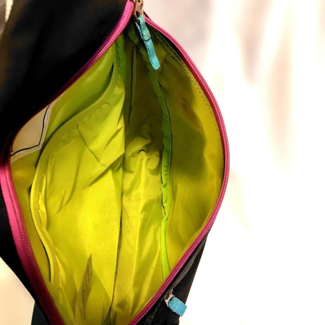 00s y2k コロンビア ワンショルダー スリングバッグ 黒/青/ピンク/黄