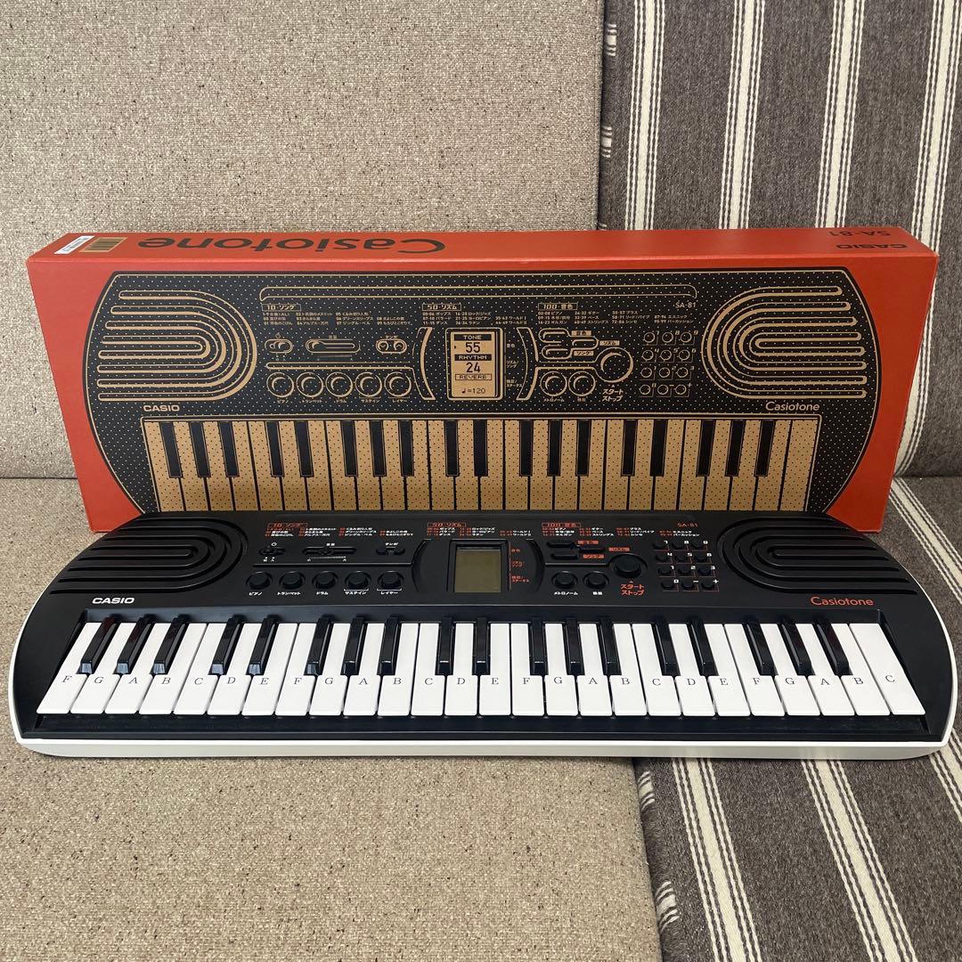 Casiotone ミニキーボード SA-81 箱付き ミニキーボード Casiotone ブラック SA-81 [44ミニ鍵盤] CASIO｜カシオ