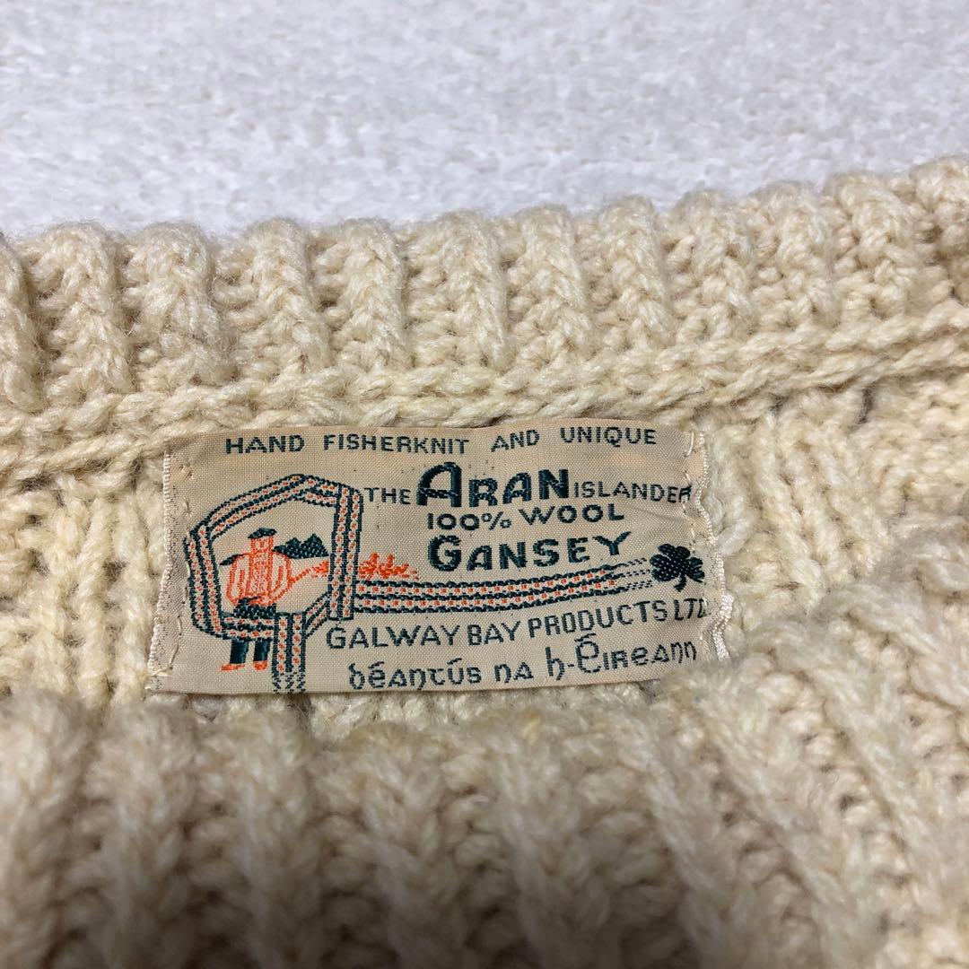 1960s Galway Bay Products ゴルウェイベイプロ GALWAY BAY PRODUCTS EXCLUSIVE FISHERMANKNIT SWEATER（1970'S/GOOD