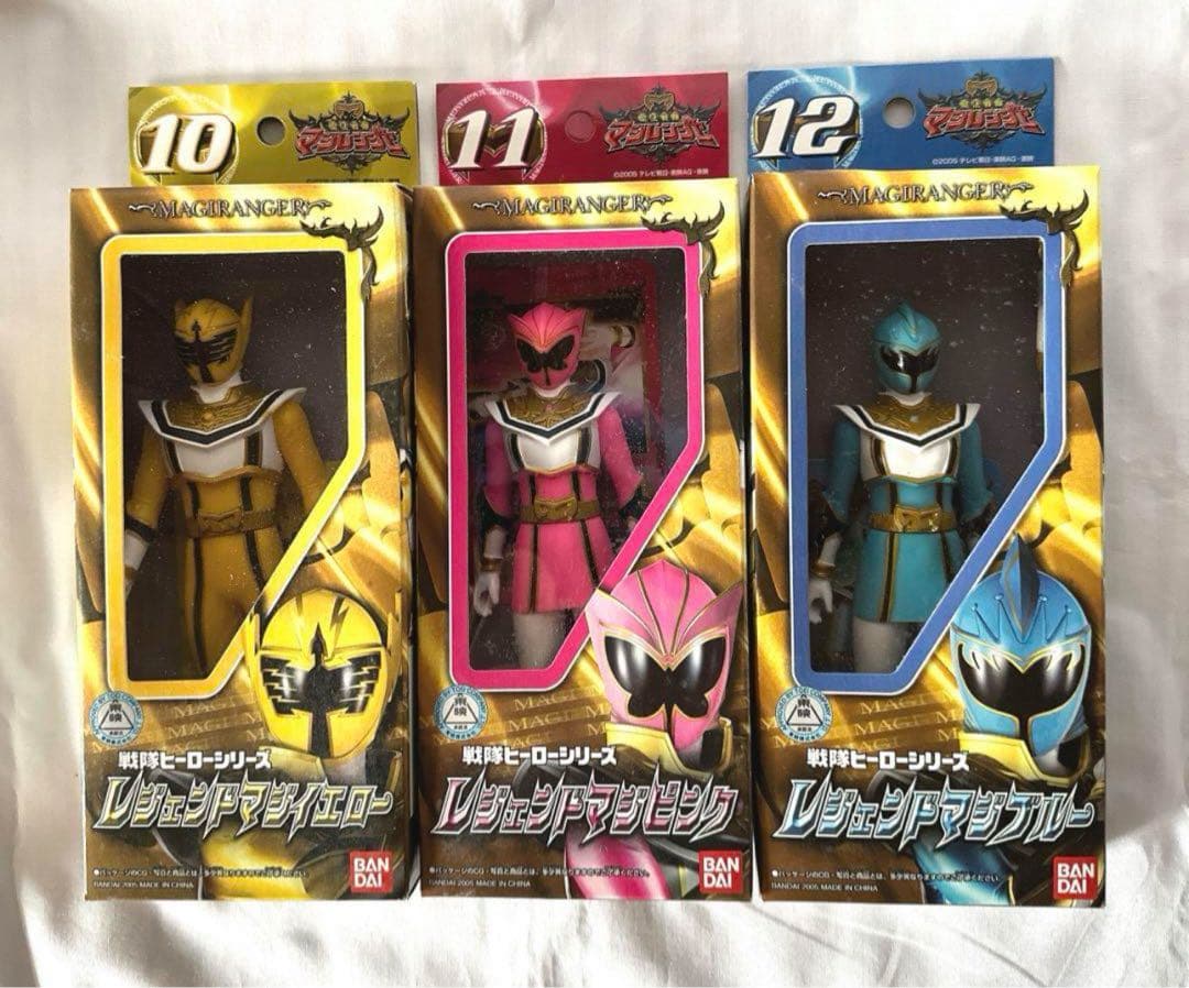 非売品】20周年記念！！バンダイ 魔法戦隊マジレンジャー ソフビ(8体