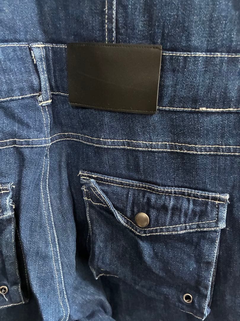 オーバーオール つなぎ 繋ぎ デニム ジーンズ 半袖