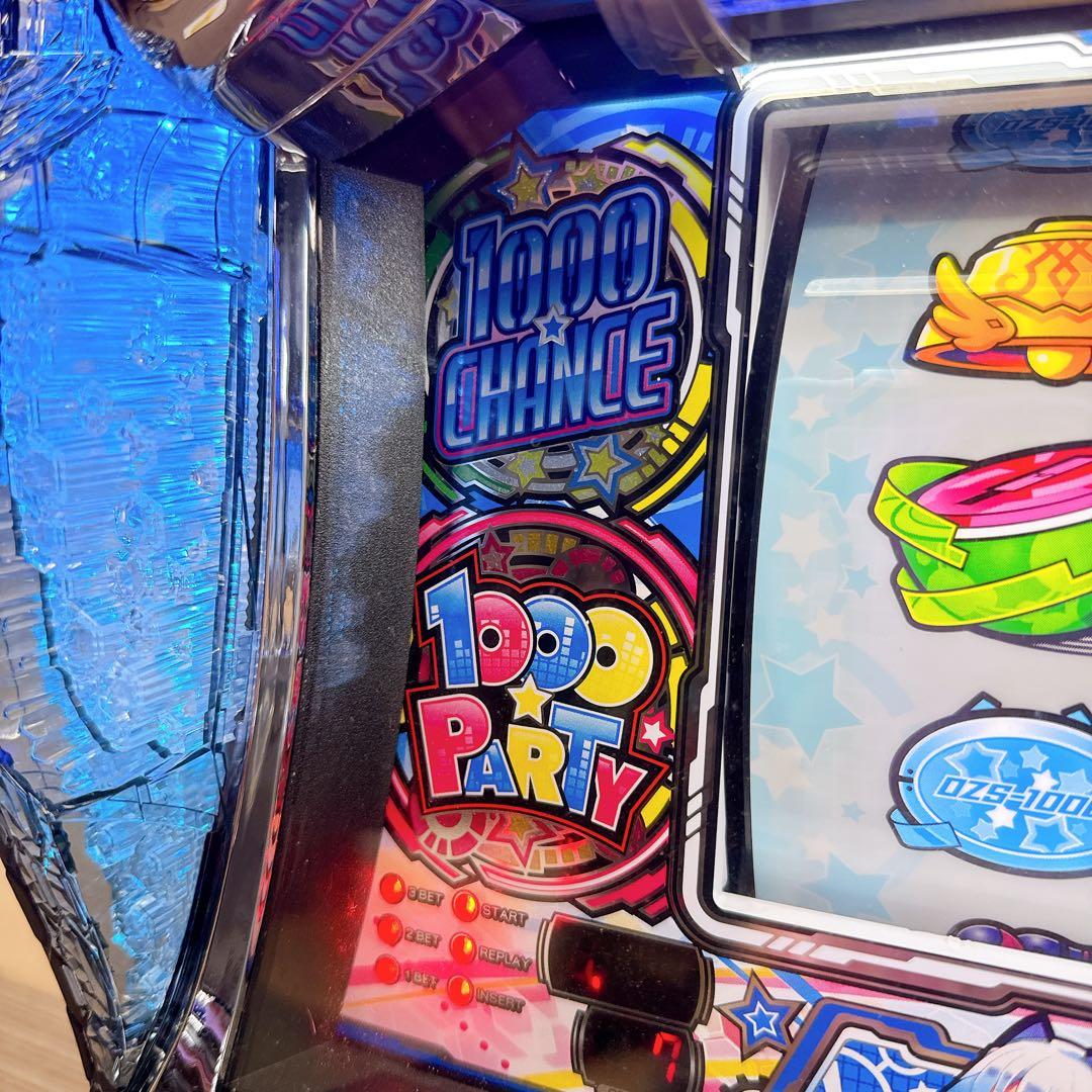 パチスロ実機 1000ちゃん コイン不要機 オートベット 無段階音量 100V