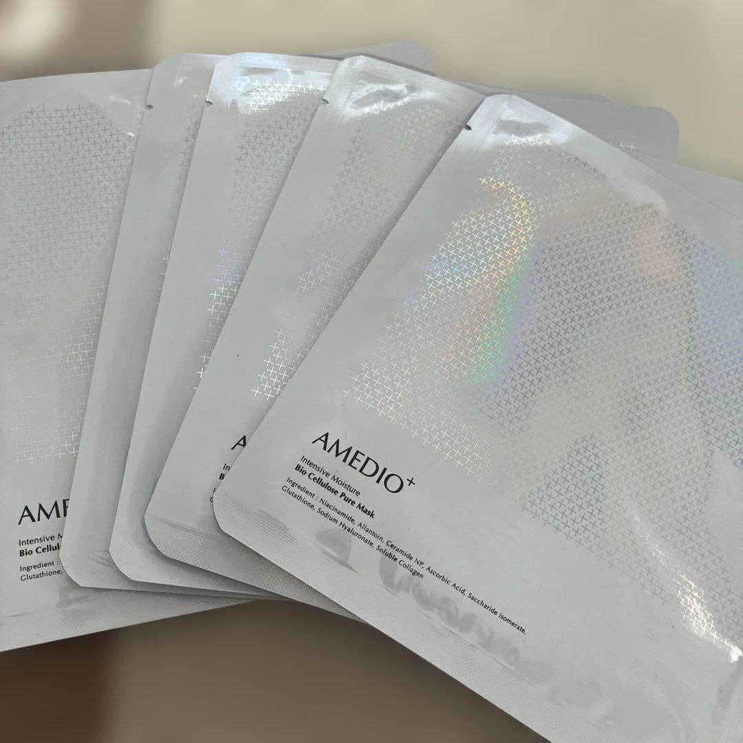 AMEDIO バイオセルロース ピュアマスク ＆ ピュアビタミンC13セラム
