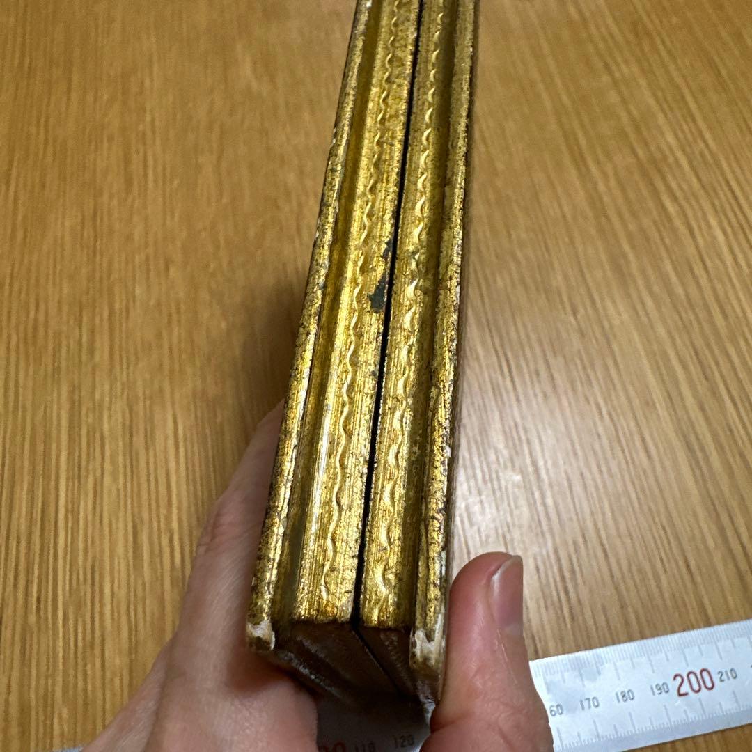 アッシジの聖フランチェスコの美しい祈りの額縁 アンティークフレーム