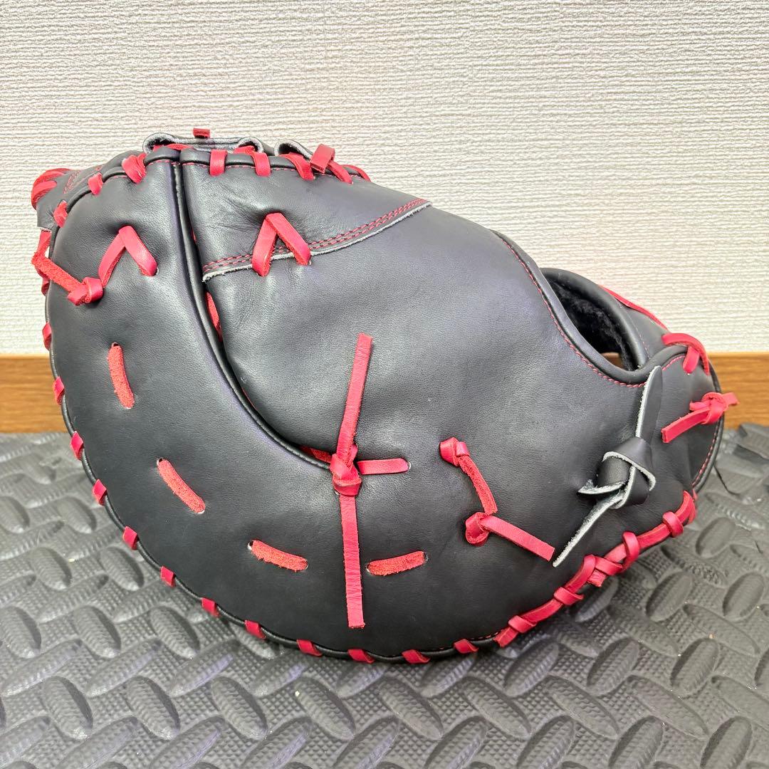 Rawlings 一般軟式ファーストミット 右投げ用 ブラック×レッド - メルカリ