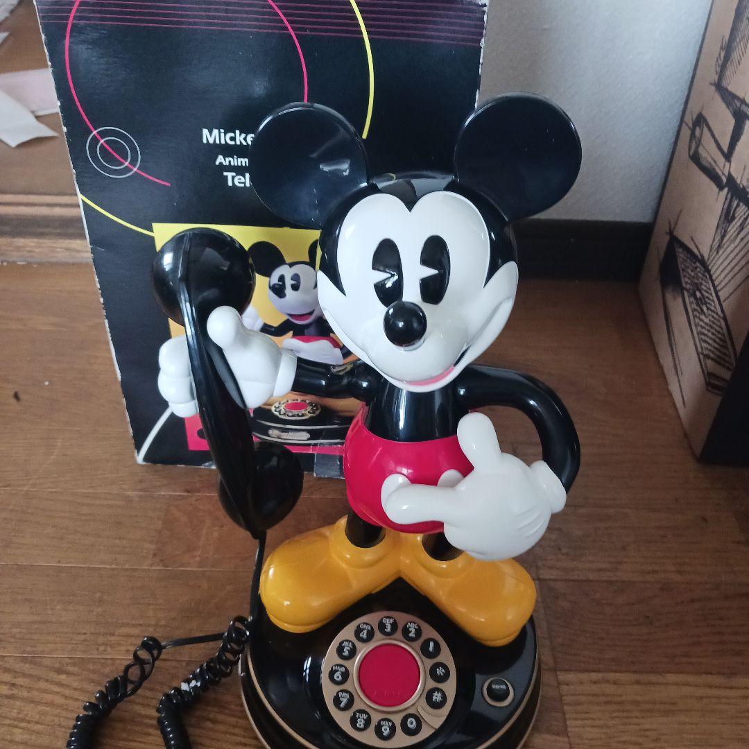 Mickey Mouse　ミッキーマウス電話機 Animated Vintage Disney Mickey Mouse Animated Talking Telephone W/ Caller