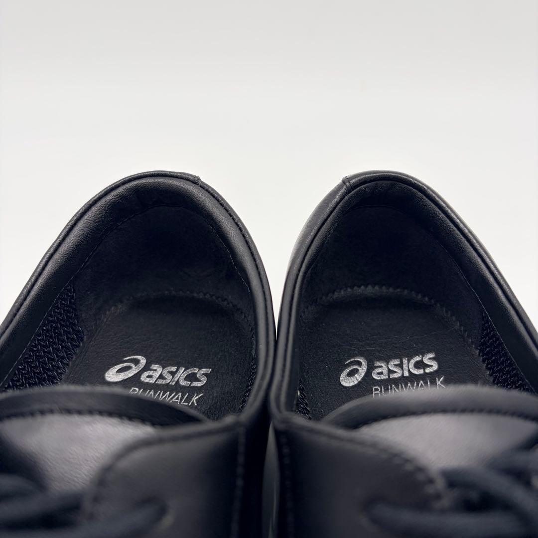 アシックスランウォーク ストレートチップ 25.5cm 黒 外羽根 革靴①