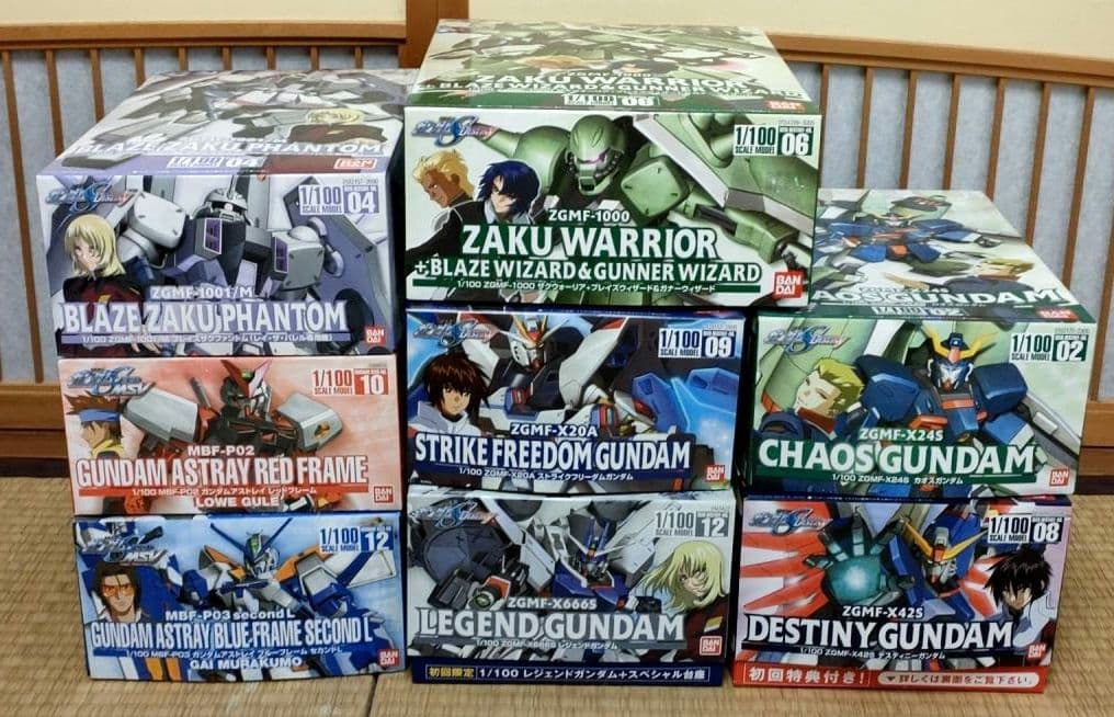 ガンダムSEED DESTINY 1/100 プラモデル 8種セット まとめ売り - メルカリ