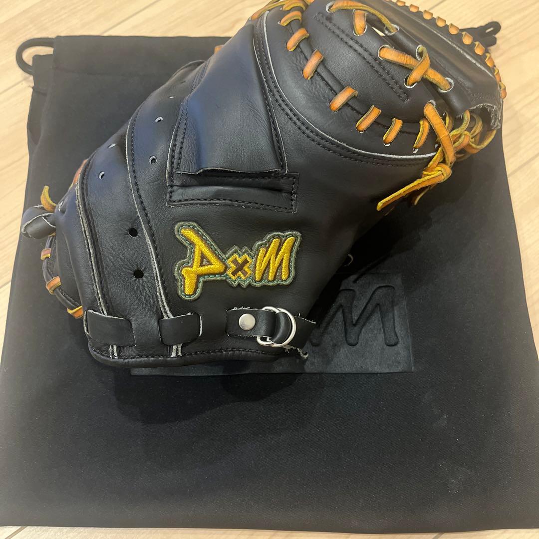 鎖*那様 ディーバイエム　D×M　硬式用　キャッチャーミット C100 D×M (ディーバイエム) 硬式グローブ ブラック キャッチャーミット C100