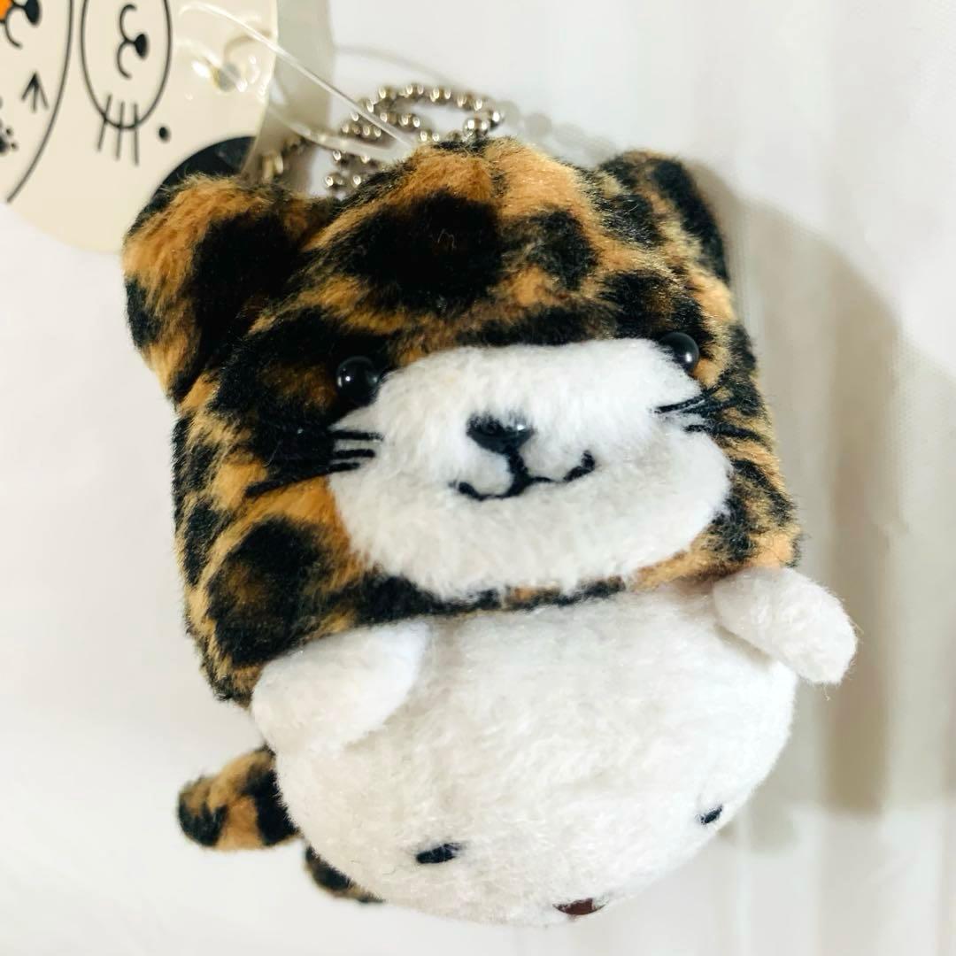 レトロ ネコっかぶり サンレモン ヒョウ柄 豹柄 猫 ぬいぐるみ