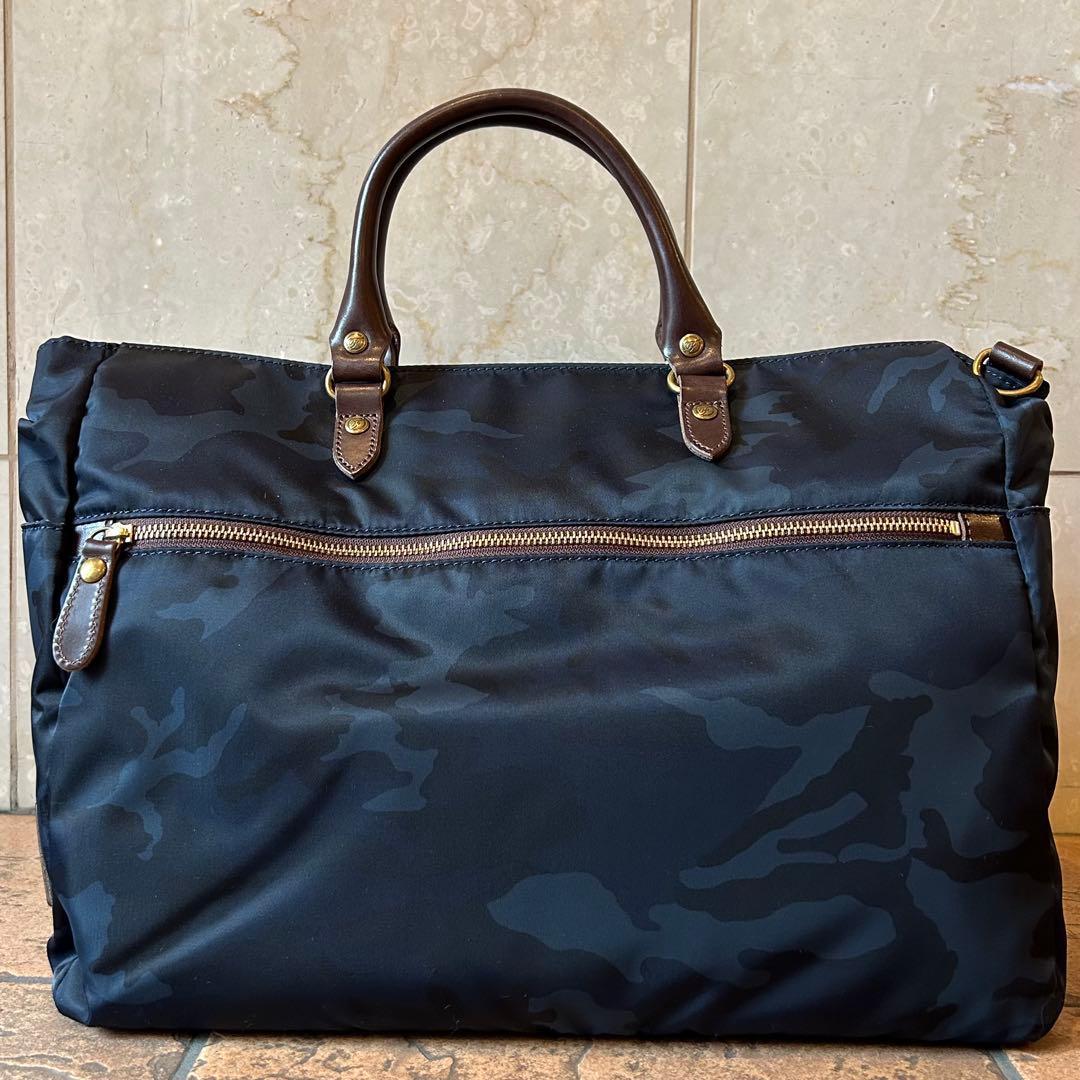 藤巻百貨店限定 FOLNA ビジネスバッグ ネイビー カモフラ 迷彩 - メルカリ