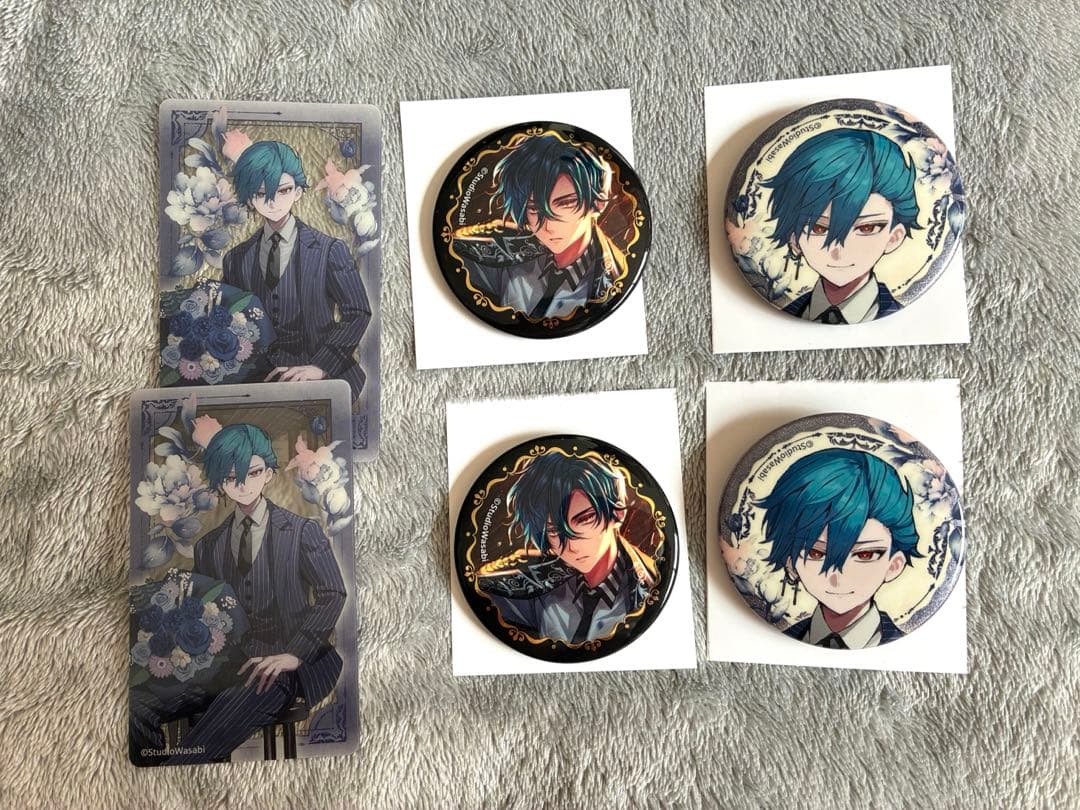 あくねこ 悪魔執事と黒い猫 ハウレス 缶バッジ クリアカード 4周年