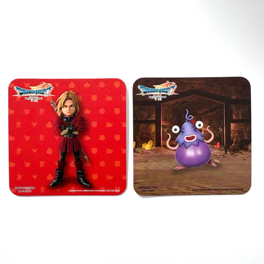 ドラゴンクエスト コースター スクエニカフェ ドラクエ7 2枚セット