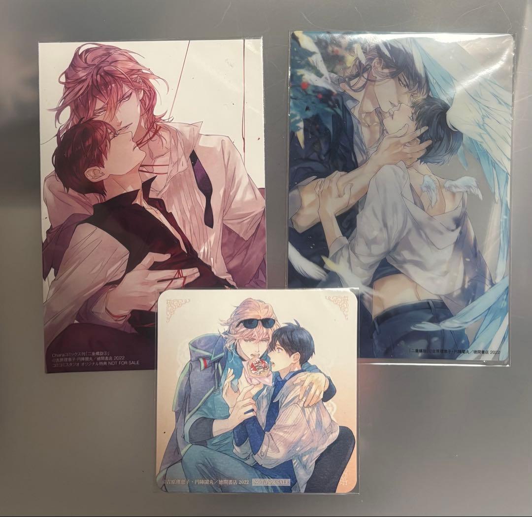 Chara THEキャラ カフェ 二重螺旋 ペーパーコースター クリアカード 他 Chara THEキャラ カフェ 二重螺旋 ペーパーコースター クリアカード 他