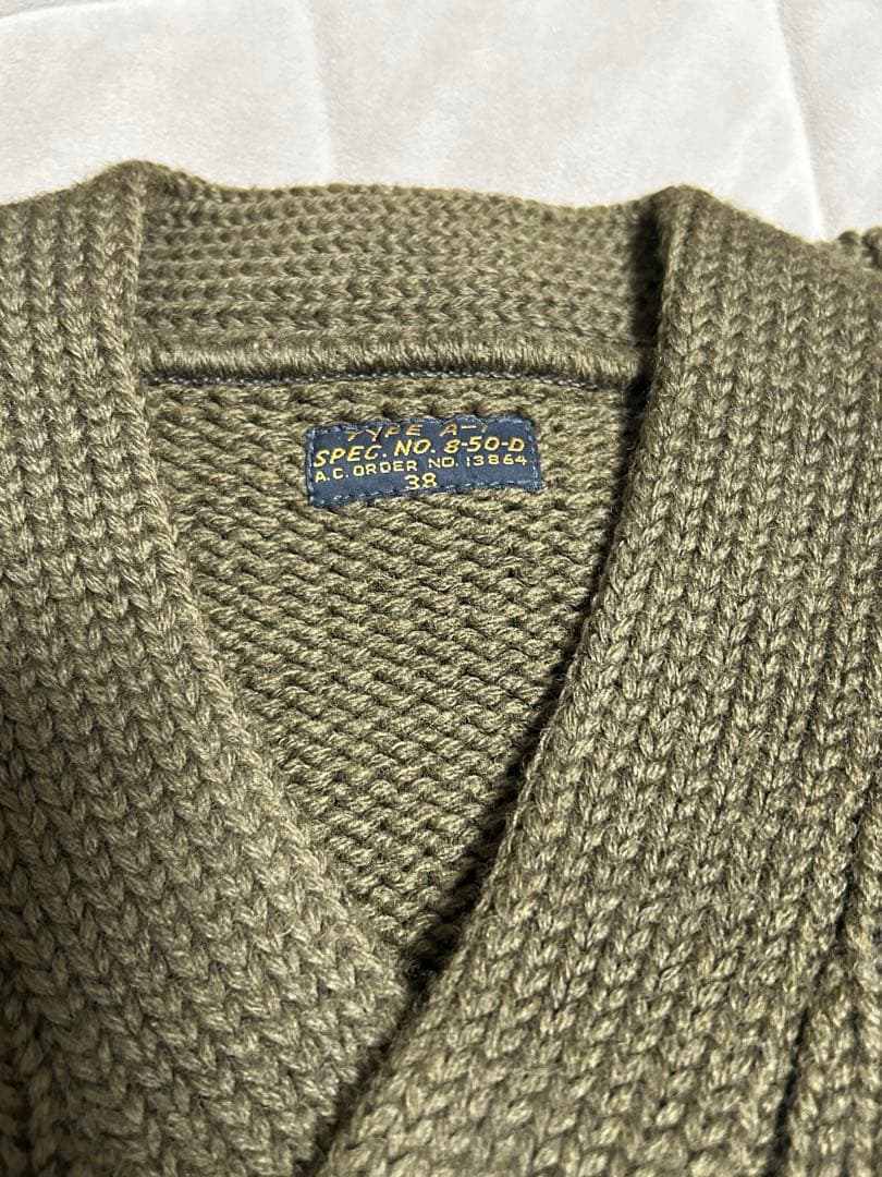 デッドストック 90s 旧リアルマッコイズ メカニックセーター ニット