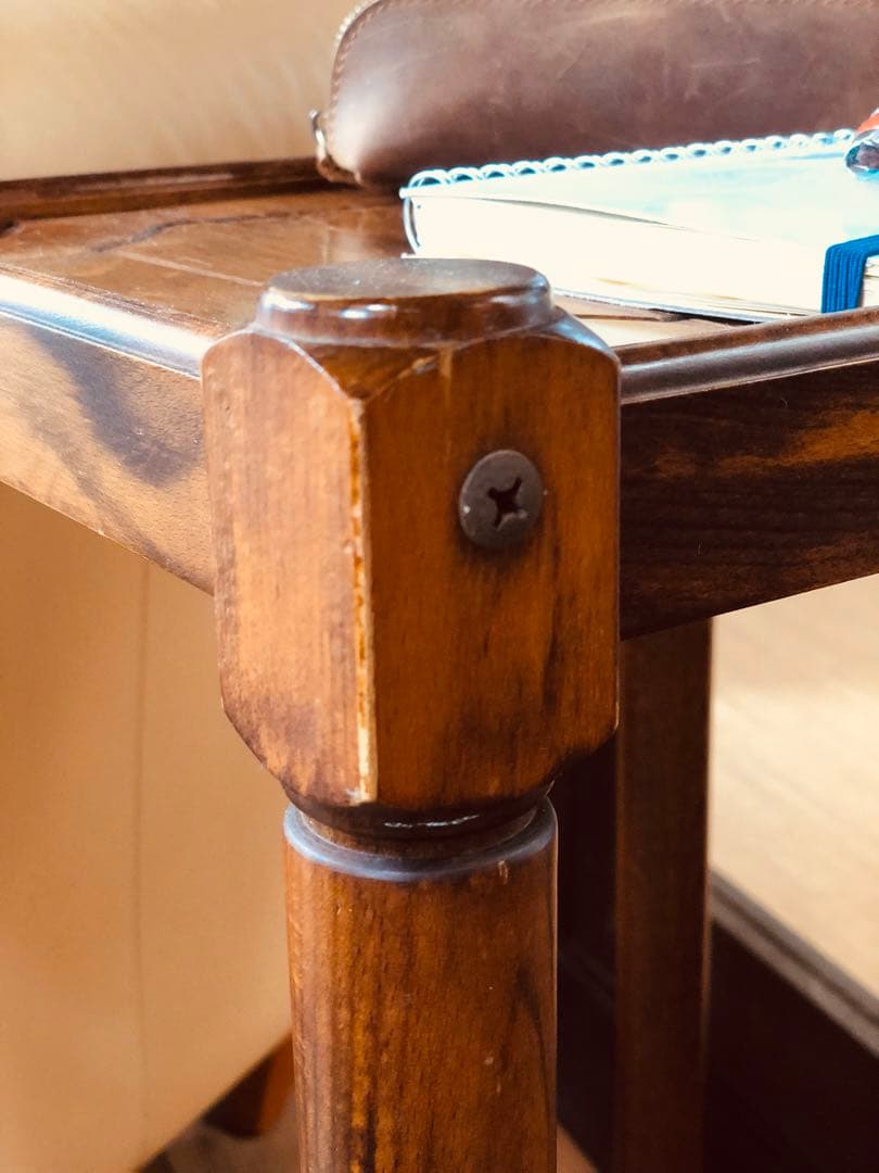 マホガニー無垢材 《 アメリカ製 ビンテージshelf 》 棚 木製 台座