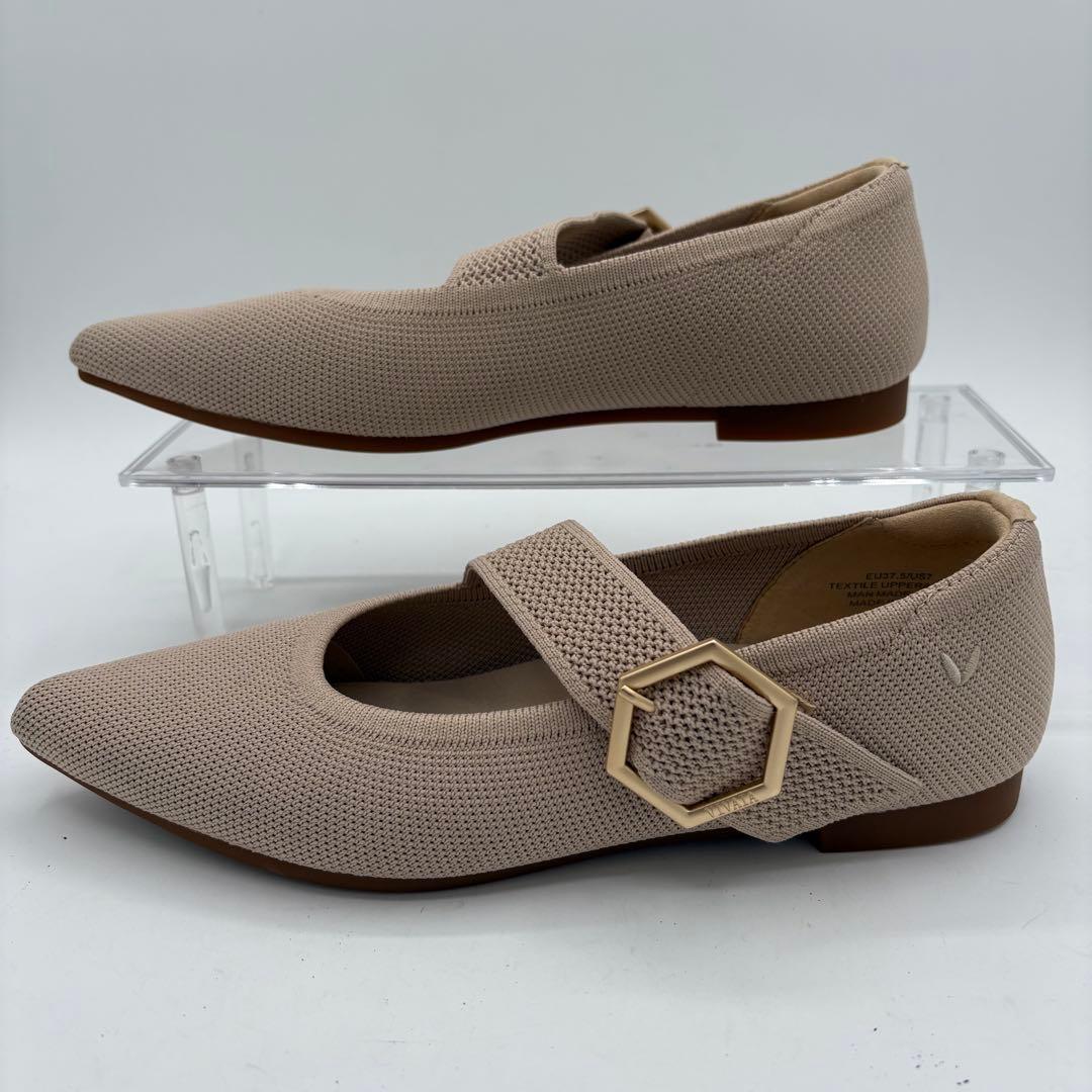 ビバイア 【23.5】マリア ポインテッドトゥ メリージェーン フラット