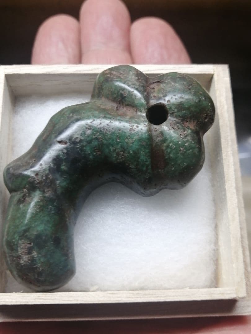 ★【ジャッキー】古墳期『獣形翡翠勾玉』出土品。儀式勾玉。6.50cm