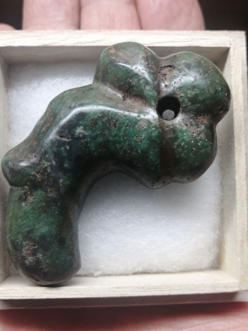 ★【ジャッキー】古墳期『獣形翡翠勾玉』出土品。儀式勾玉。6.50cm