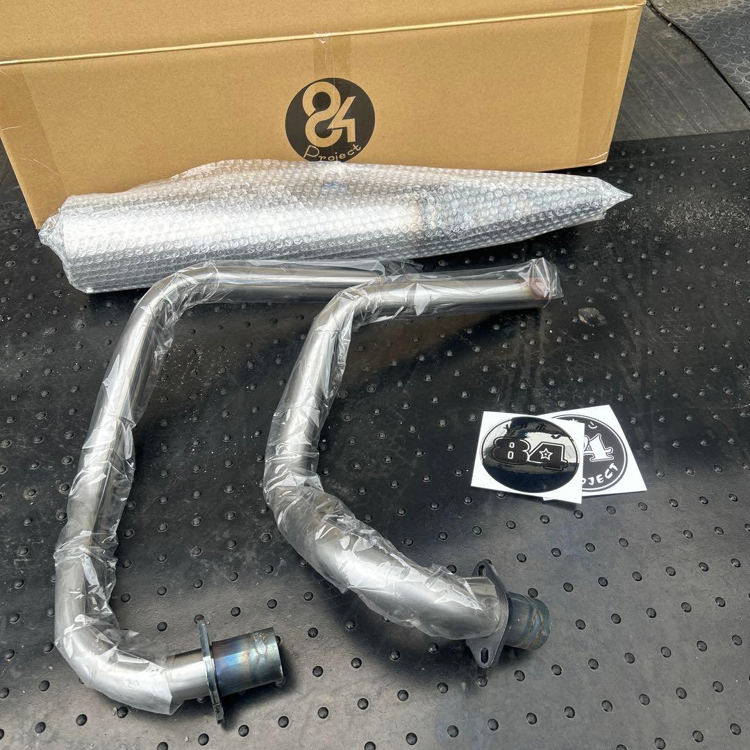 cb250t cb400t ヤシメガ2 メガホンマフラー素地美品