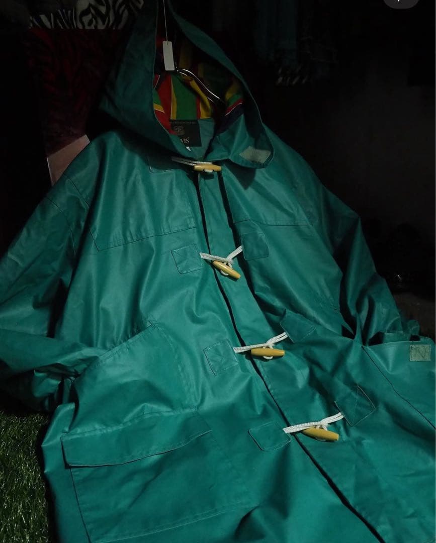 柿*児様 90s \"ORVIS\" enamel rain duffle coat