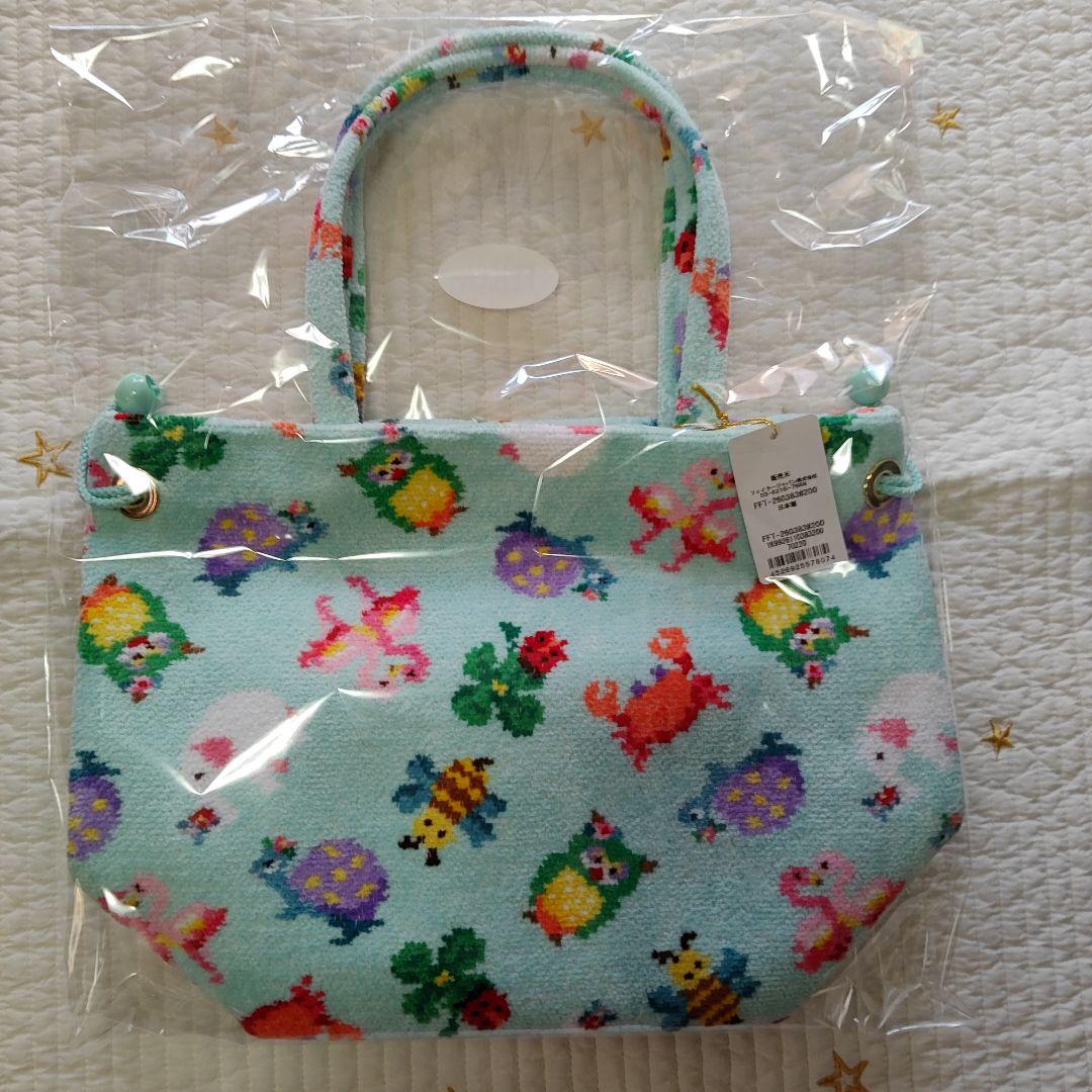 ☆新品未開封☆FEILER×神崎恵さんコラボ 巾着バッグ ペールグリーン