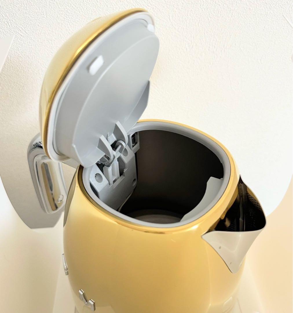 【日本正規品】SMEG スメッグ 電気ケトル (1.7L) (ゴールド)