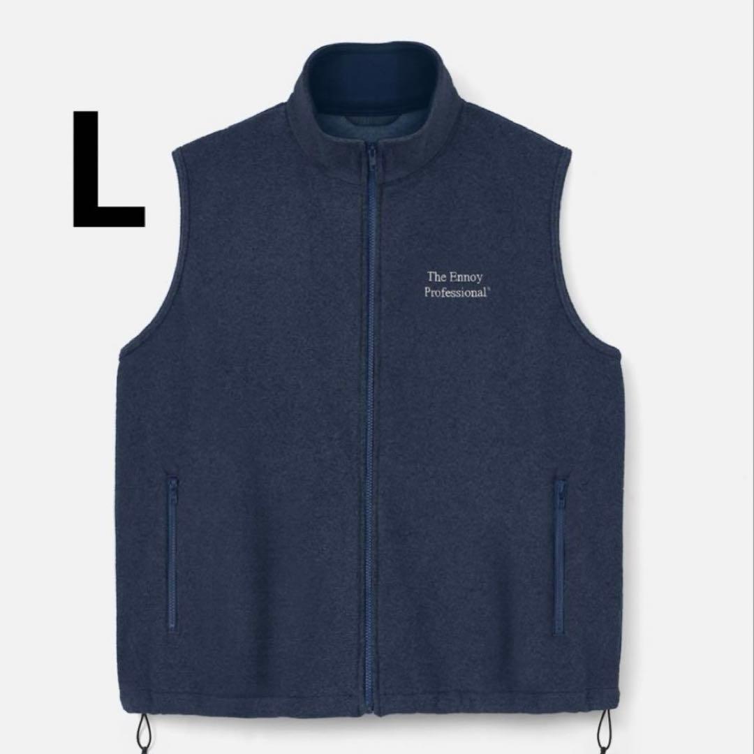 新品未使用】ennoy フリースベスト ネイビー - メルカリ