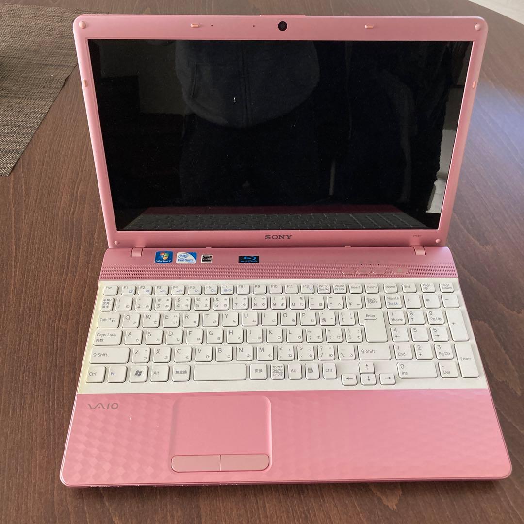 VAIO ノートパソコン ピンク Windows7 SONY - メルカリ