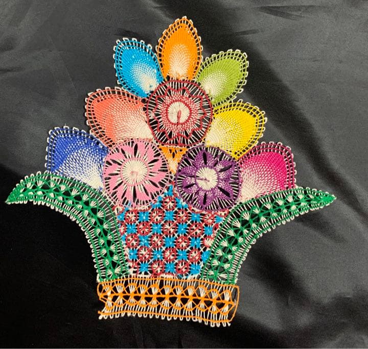 4枚組 花かご パラグアイ伝統織 ニャンドゥティレース Ñanduti - メルカリ