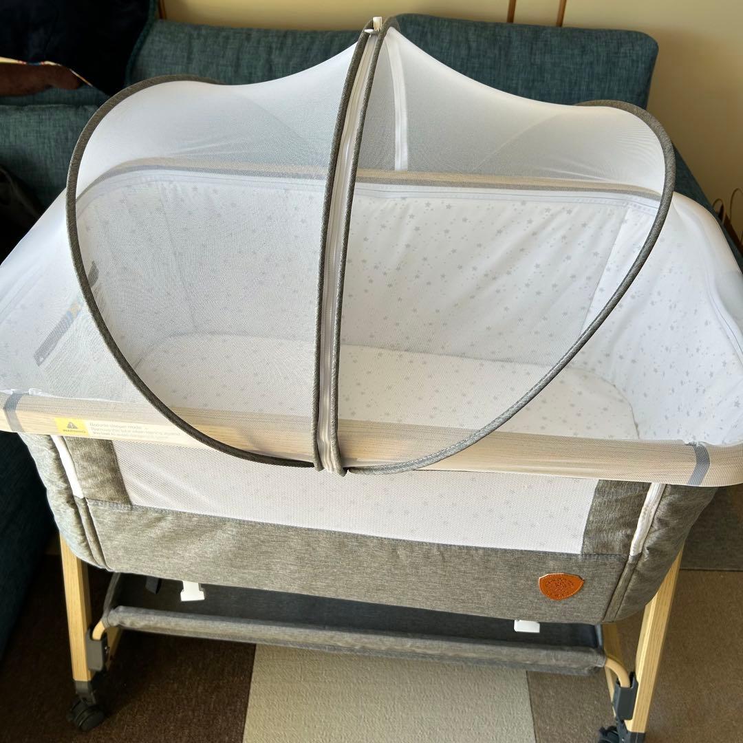 美品　HZDMJ ベビーベッド　蚊帳付き　折りたたみ式 楽天市場】HZDMJ ベビーベッド 赤ちゃん 折りたたみ 添い寝ベッド