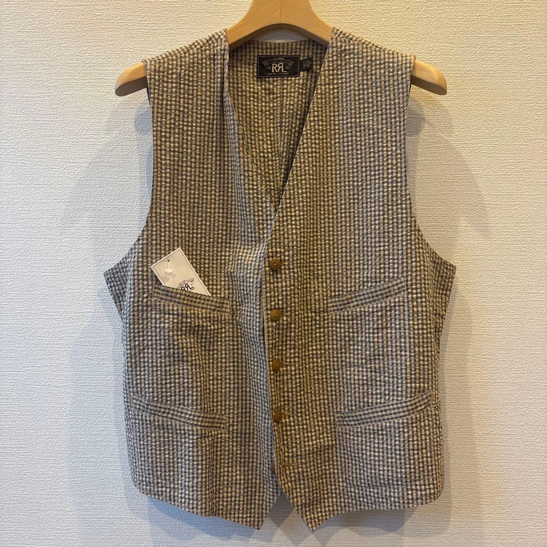 やまちゃん　RRL ダブルアールエル　Ralph Lauren ベスト 楽天市場】RRL ダブルアールエル ベスト サイズ:M インディゴ 杢