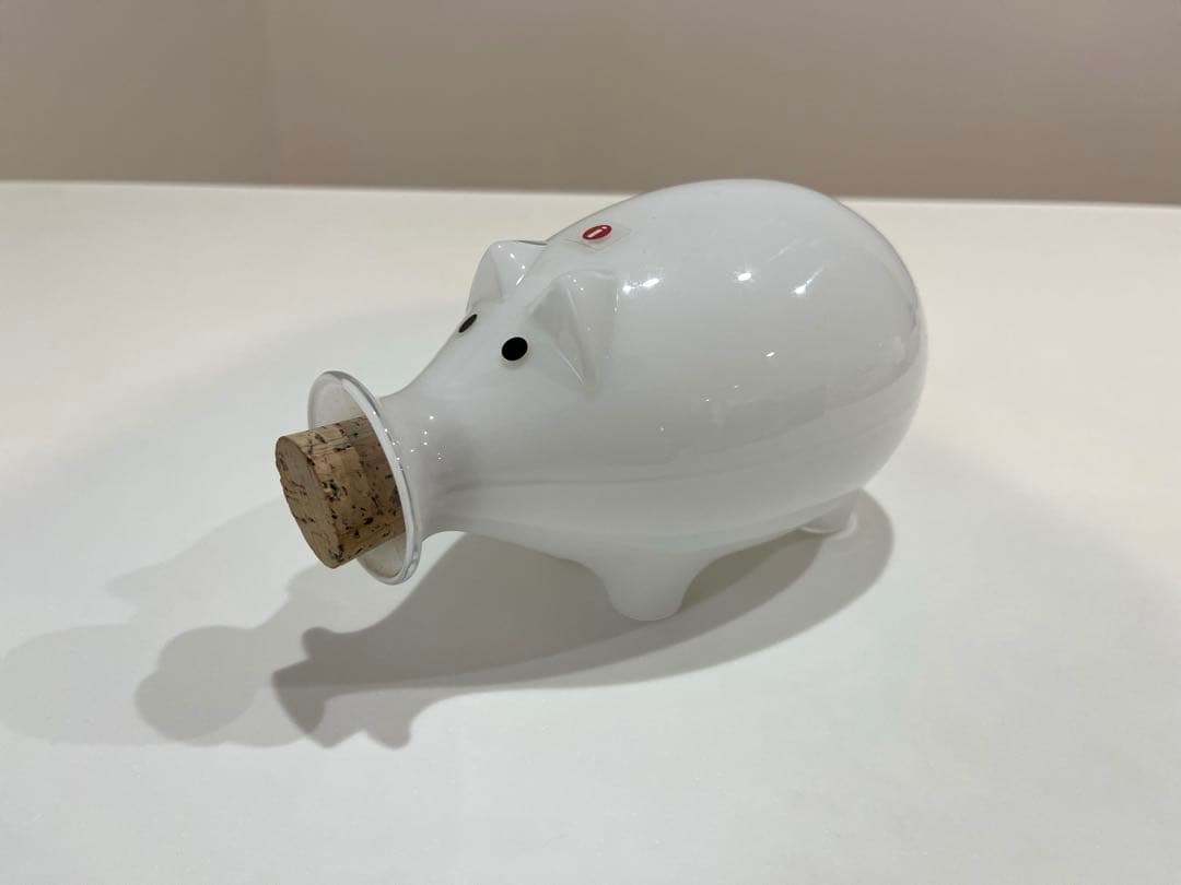 [] 廃盤　NAPSU ナプス｜ガラス製ジャー/ホワイト 015)北欧 ヴィンテージ 廃盤品 OLD NUUTAJARVI グラス(OLD NUUTA