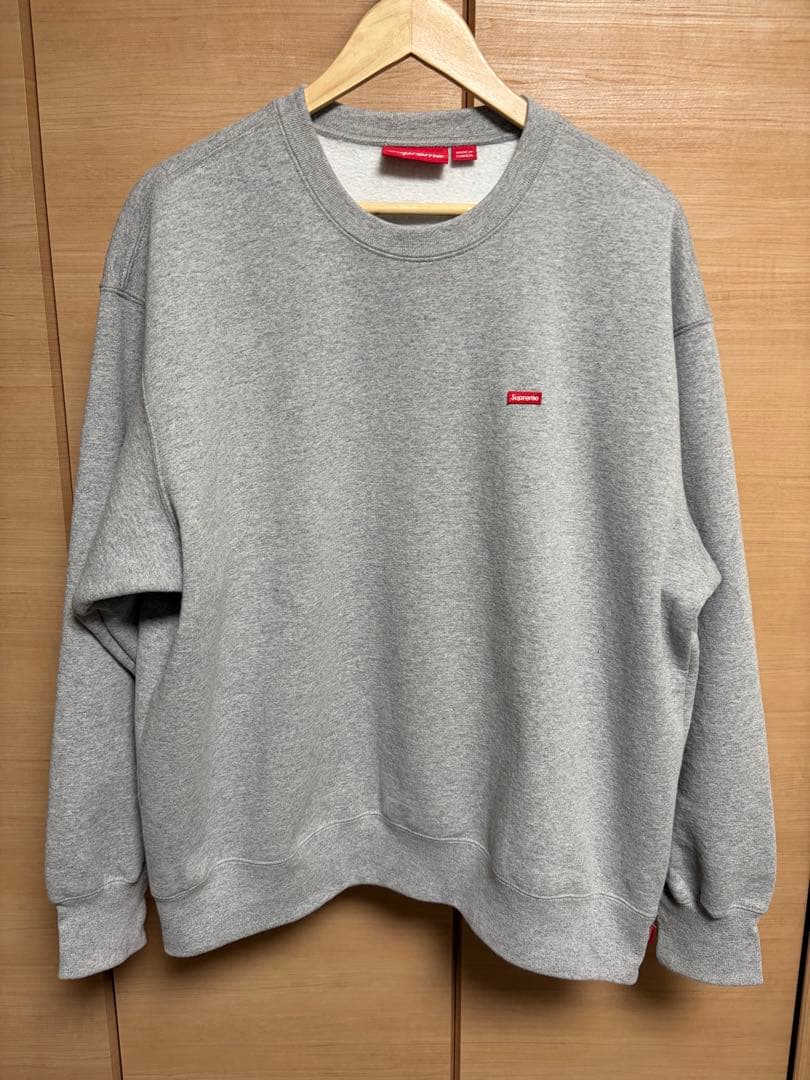 25fw supreme Small Box Crewneck L ヘザーグレー