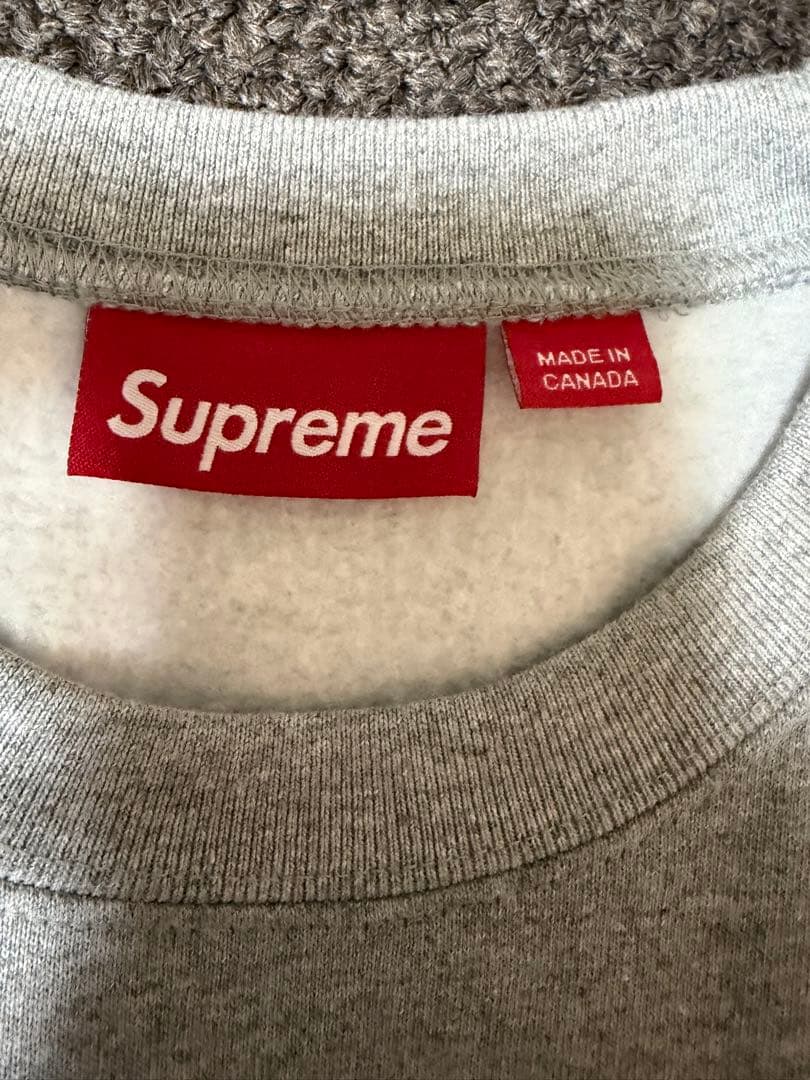 25fw supreme Small Box Crewneck L ヘザーグレー